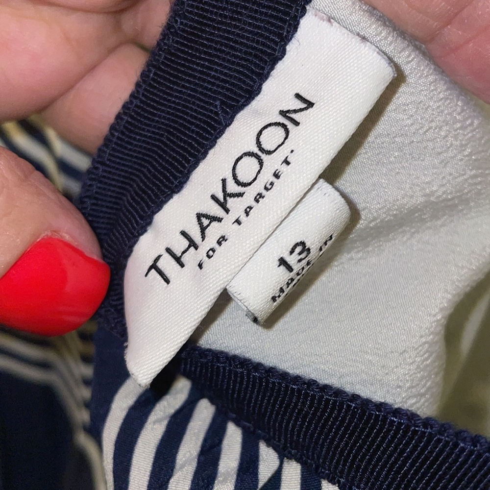 Thakoon for Target striped, pleated, summer dress size 13 - Picture 6 of 6